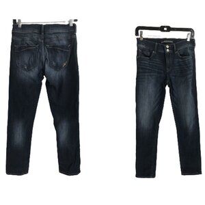 EXPRESS Mid Rise Cropped Legging Jeans Size 2R, 25 1/4" Inseam, 8.5" rise